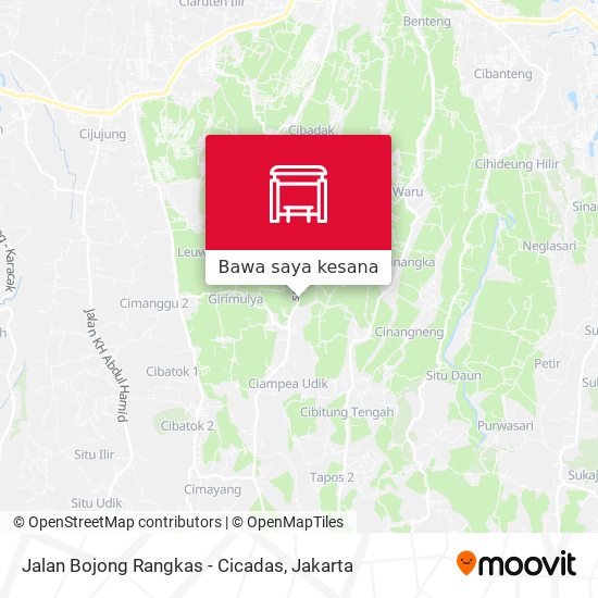 Peta Jalan Bojong Rangkas - Cicadas