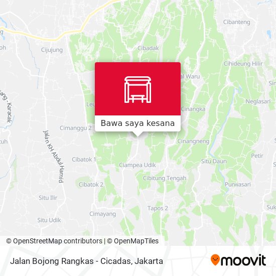 Peta Jalan Bojong Rangkas - Cicadas
