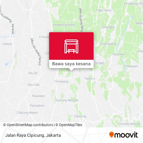 Peta Jalan Raya Cipicung