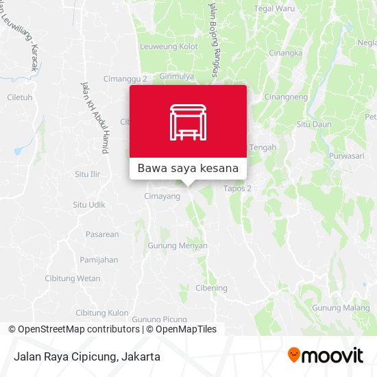 Peta Jalan Raya Cipicung