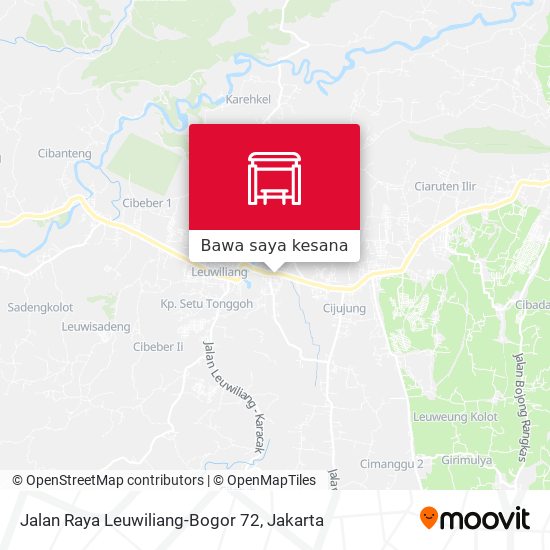 Peta Jalan Raya Leuwiliang-Bogor 72