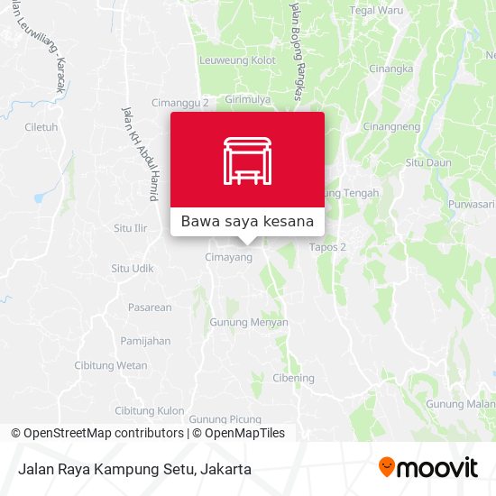 Peta Jalan Raya Kampung Setu