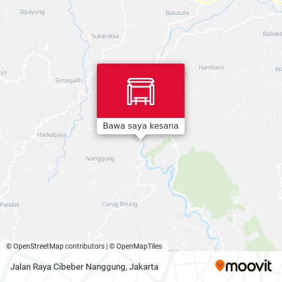 Peta Jalan Raya Cibeber Nanggung