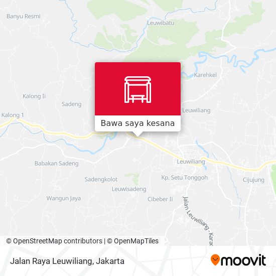 Peta Jalan Raya Leuwiliang