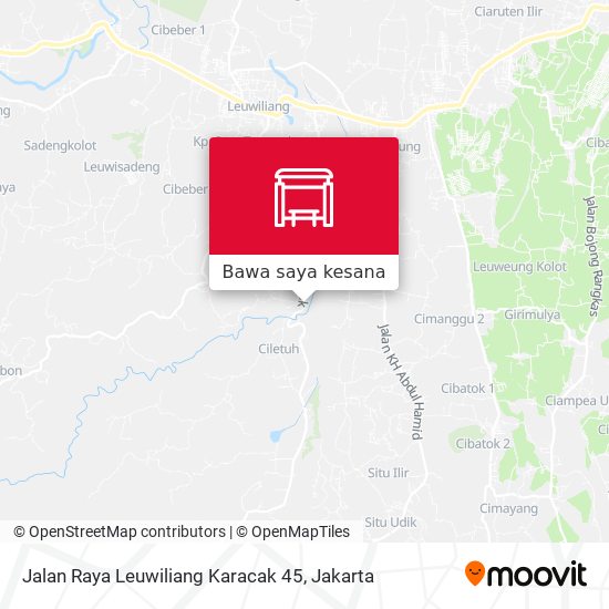 Peta Jalan Raya Leuwiliang Karacak 45