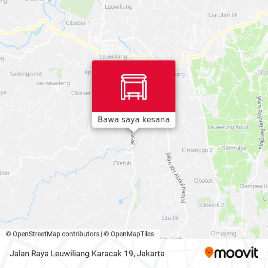 Peta Jalan Raya Leuwiliang Karacak 19