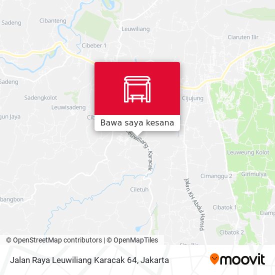 Peta Jalan Raya Leuwiliang Karacak 64