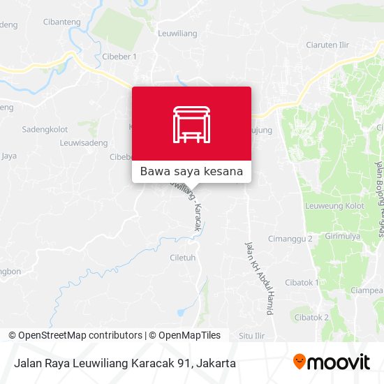 Peta Jalan Raya Leuwiliang Karacak 91