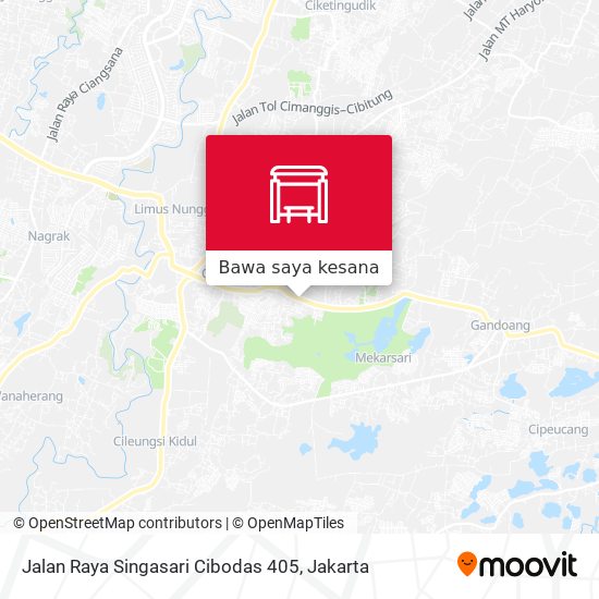 Peta Jalan Raya Singasari Cibodas 405