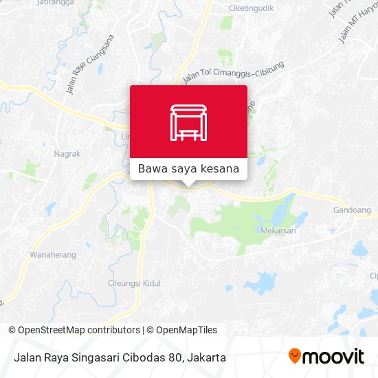 Peta Jalan Raya Singasari Cibodas 80