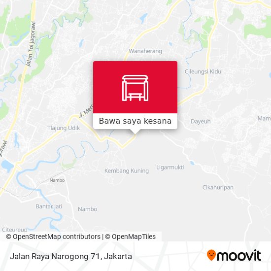 Peta Jalan Raya Narogong 71