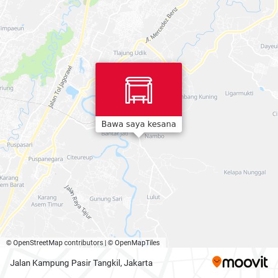 Peta Jalan Kampung Pasir Tangkil