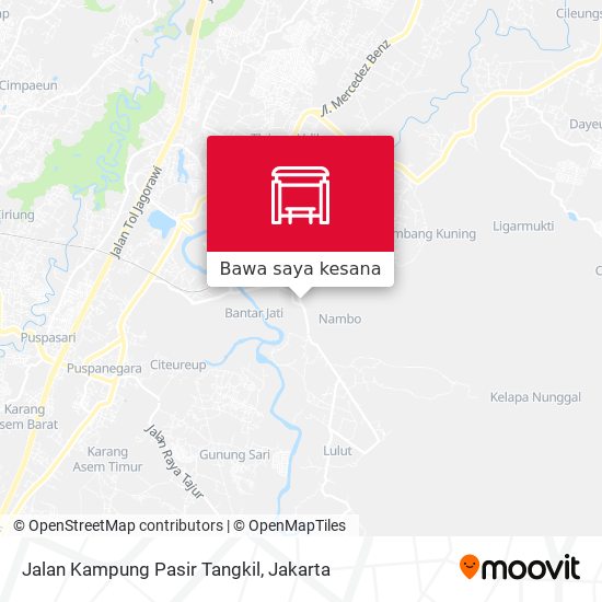 Peta Jalan Kampung Pasir Tangkil