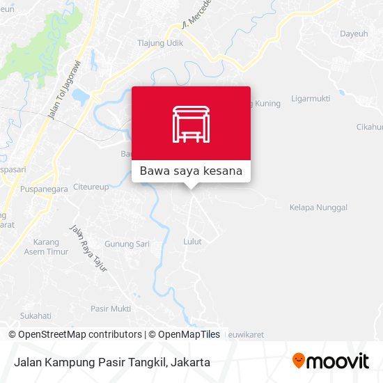 Peta Jalan Kampung Pasir Tangkil