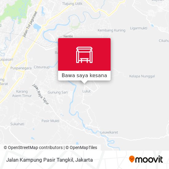 Peta Jalan Kampung Pasir Tangkil