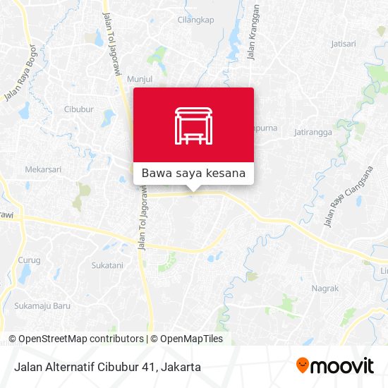 Peta Jalan Alternatif Cibubur 41