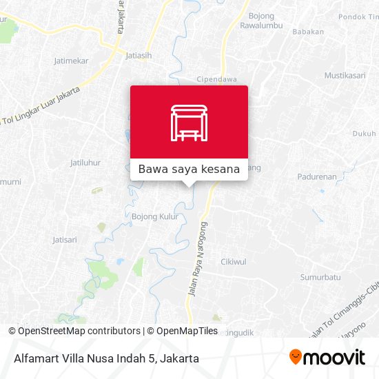 Peta Alfamart Villa Nusa Indah 5