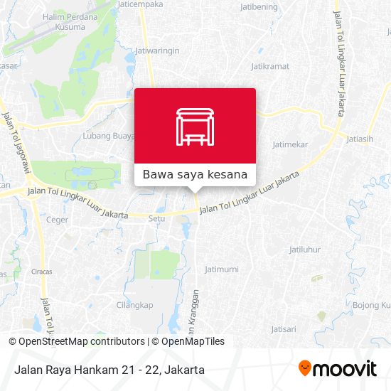 Peta Jalan Raya Hankam 21 - 22
