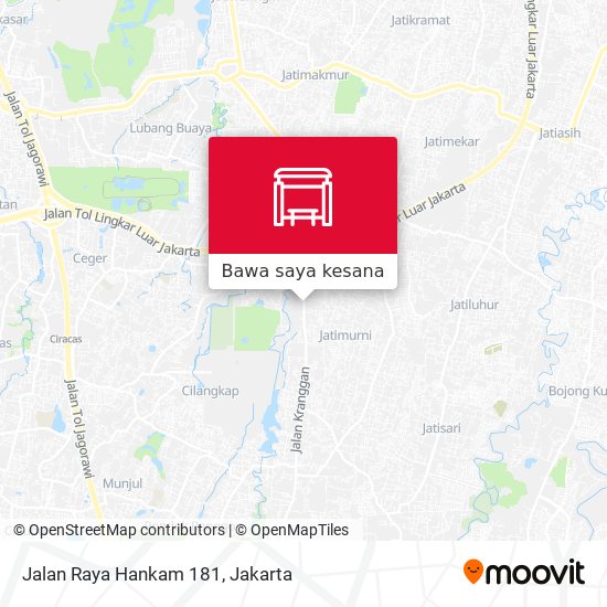 Peta Jalan Raya Hankam 181
