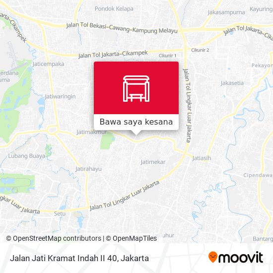 Peta Jalan Jati Kramat Indah II 40