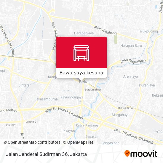 Peta Jalan Jenderal Sudirman 36