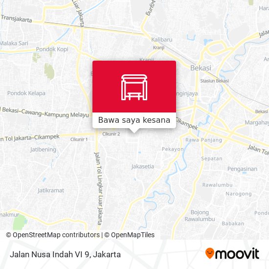 Peta Jalan Nusa Indah VI 9