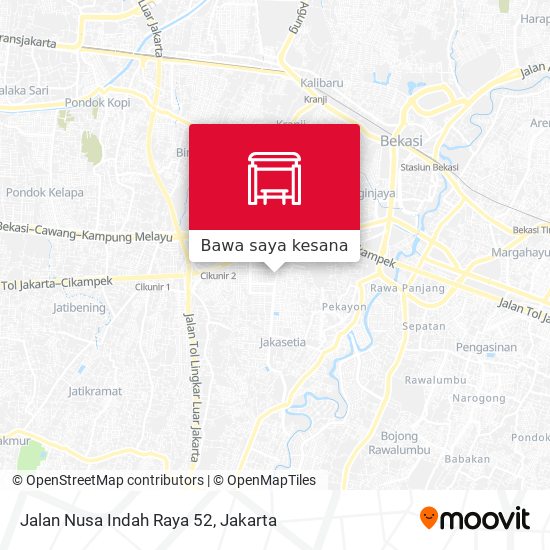 Peta Jalan Nusa Indah Raya 52