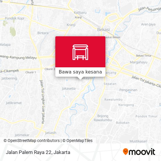 Peta Jalan Palem Raya 22