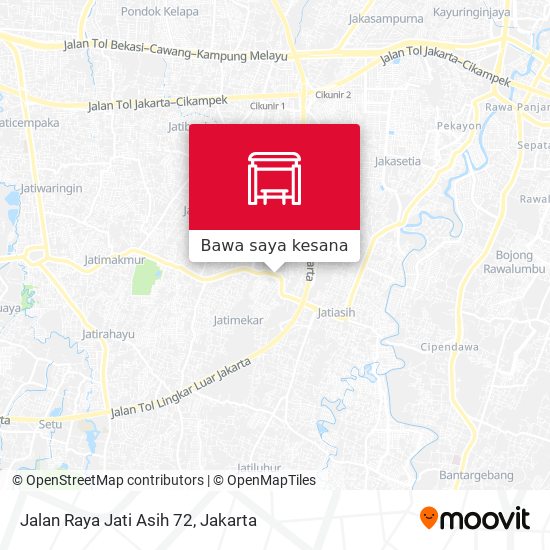 Peta Jalan Raya Jati Asih 72