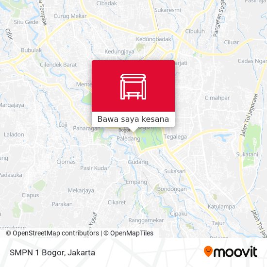 Peta SMPN 1 Bogor