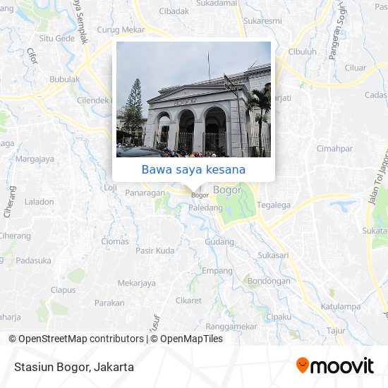 Peta Stasiun Bogor