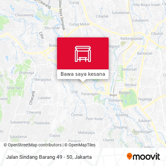 Peta Jalan Sindang Barang 49 - 50