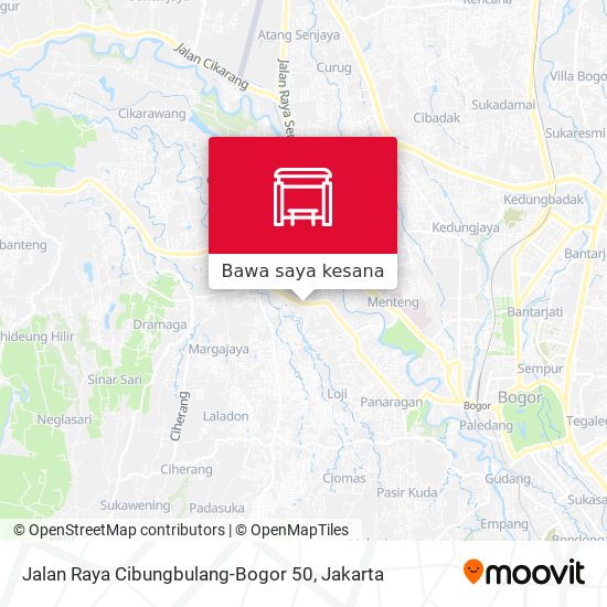 Peta Jalan Raya Cibungbulang-Bogor 50