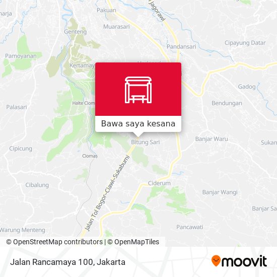 Peta Jalan Rancamaya 100