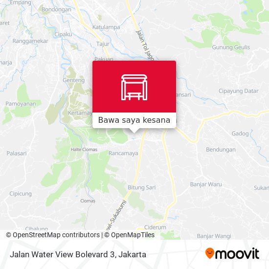 Peta Jalan Water View Bolevard 3