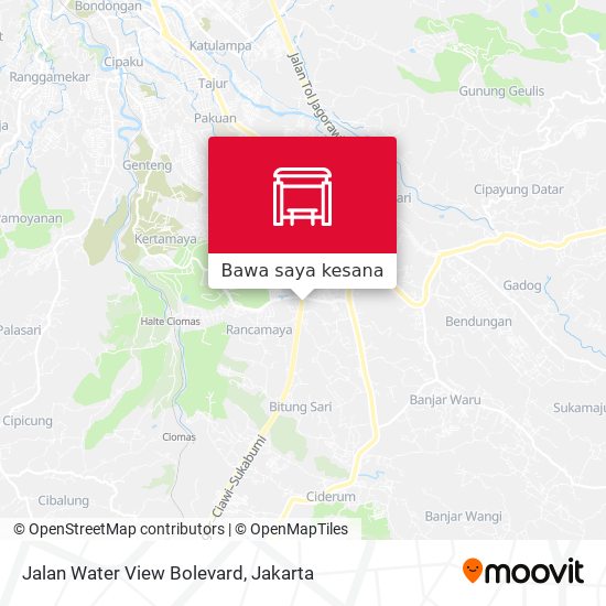 Peta Jalan Water View Bolevard