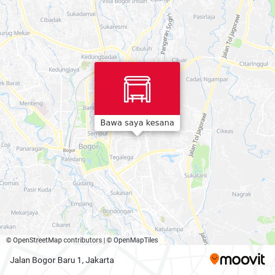 Peta Jalan Bogor Baru 1
