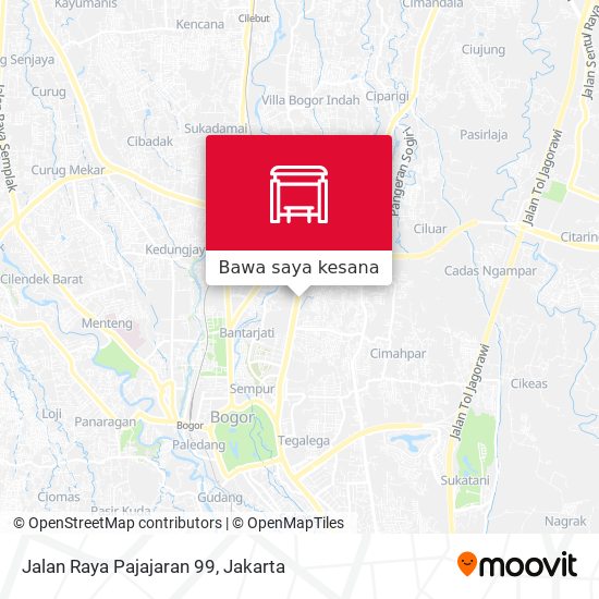 Peta Jalan Raya Pajajaran 99