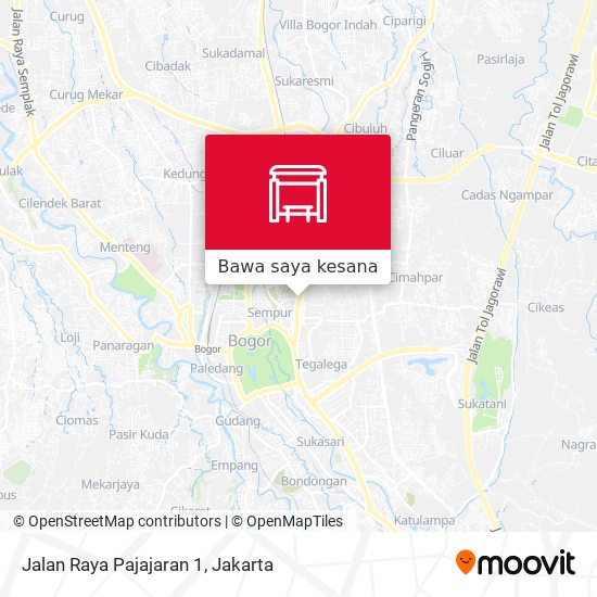 Peta Jalan Raya Pajajaran 1
