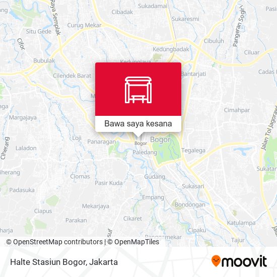 Peta Halte Stasiun Bogor