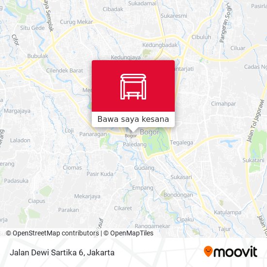 Peta Jalan Dewi Sartika 6