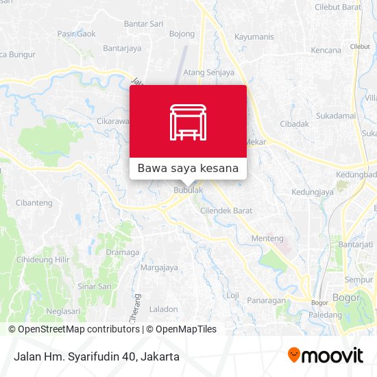 Peta Jalan Hm. Syarifudin 40