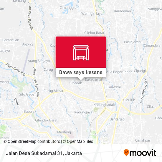 Peta Jalan Desa Sukadamai 31