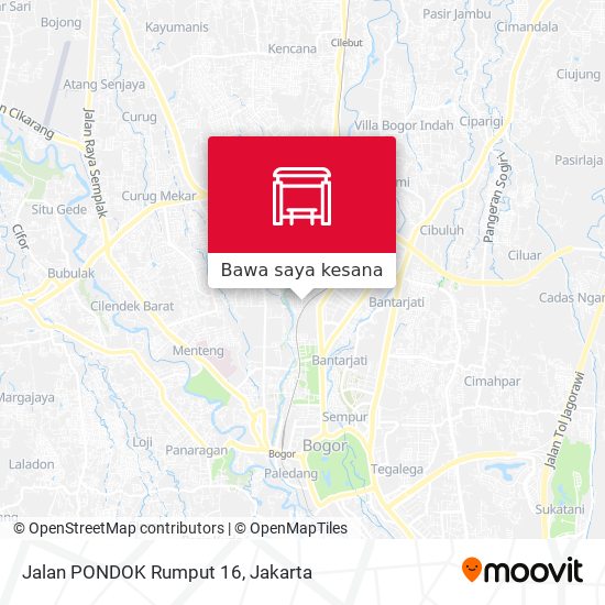 Peta Jalan PONDOK Rumput 16