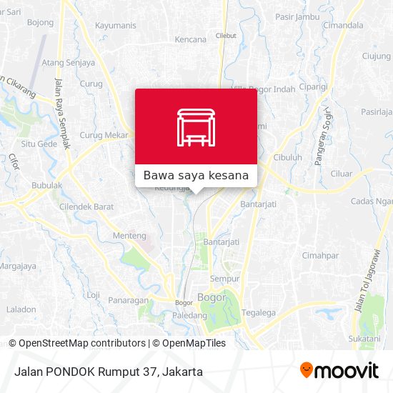 Peta Jalan PONDOK Rumput 37