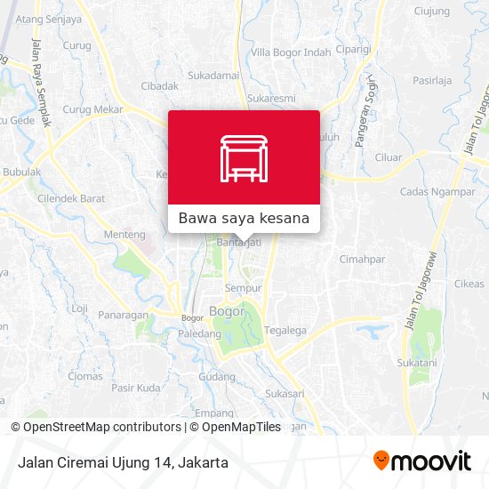 Peta Jalan Ciremai Ujung 14