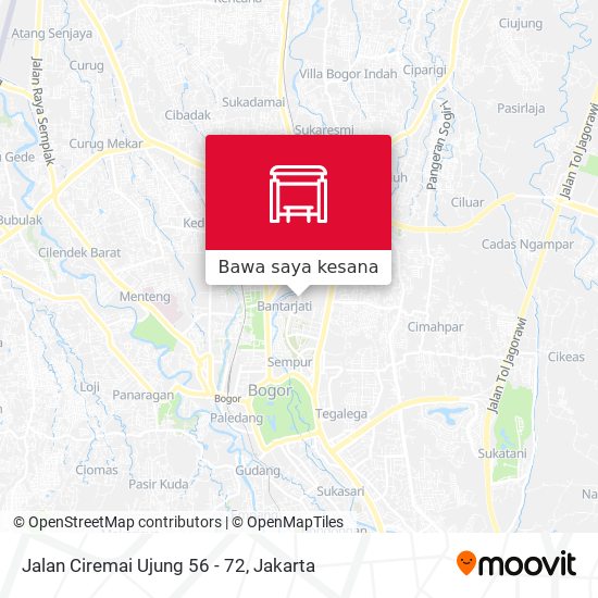 Peta Jalan Ciremai Ujung 56 - 72