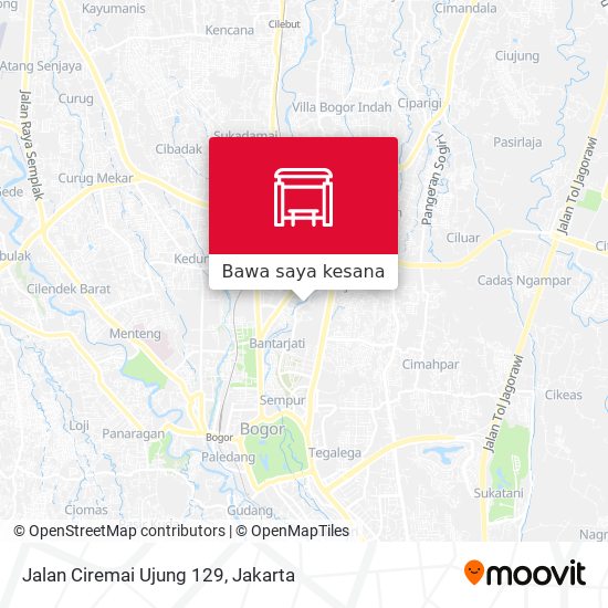 Peta Jalan Ciremai Ujung 129