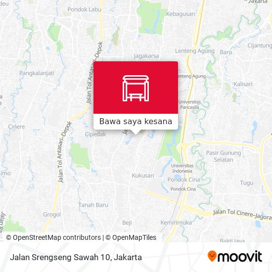Peta Jalan Srengseng Sawah 10