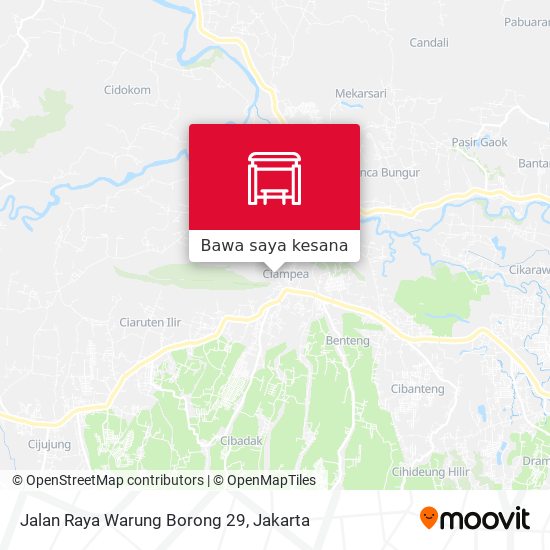 Peta Jalan Raya Warung Borong 29